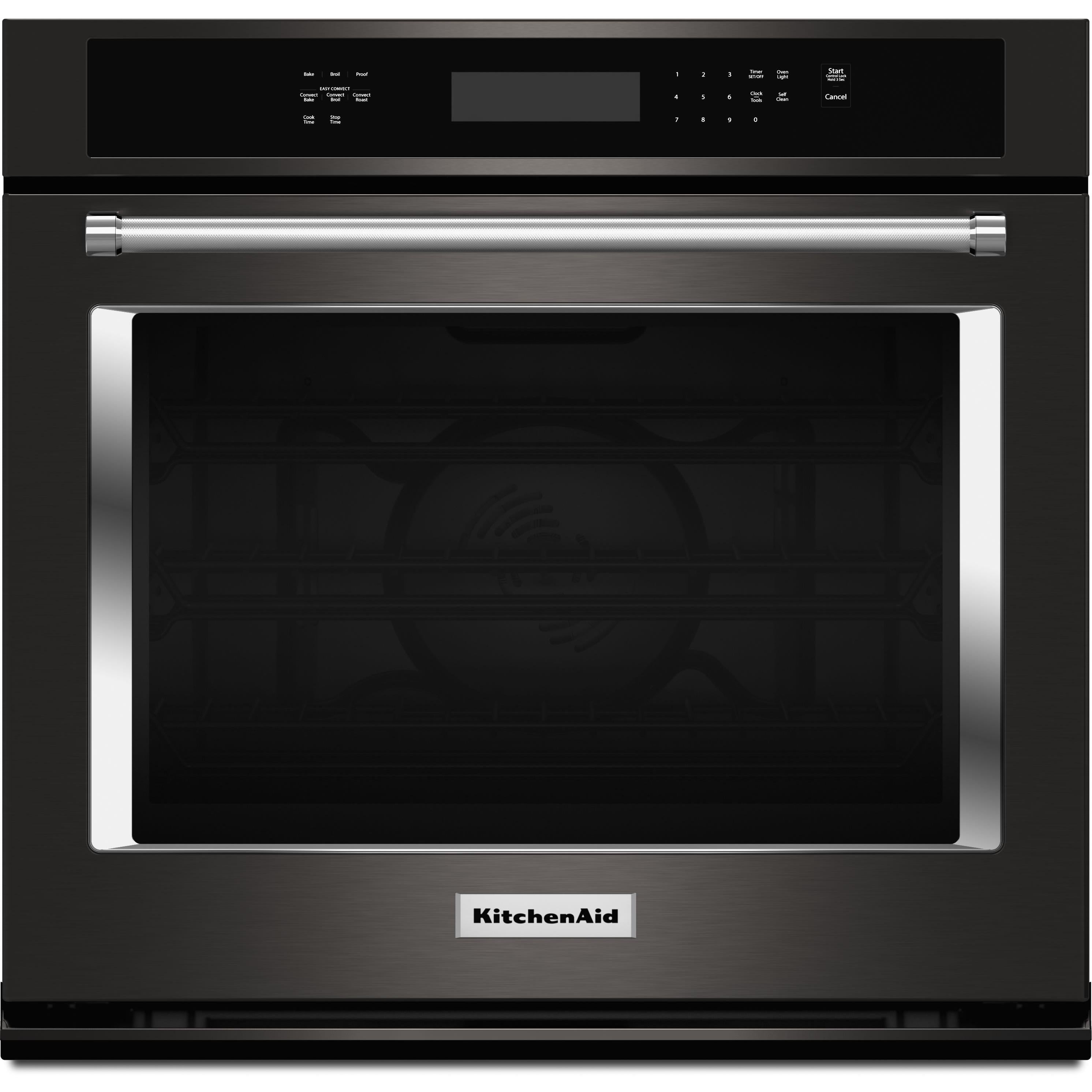 KitchenAid 30-inch, 5 cu. ft. Built-in Single Wall Oven with Convection KOSE500EBS