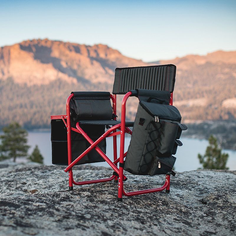 Picnic Time Kansas Jayhawks Fusion Backpack Chair with Cooler