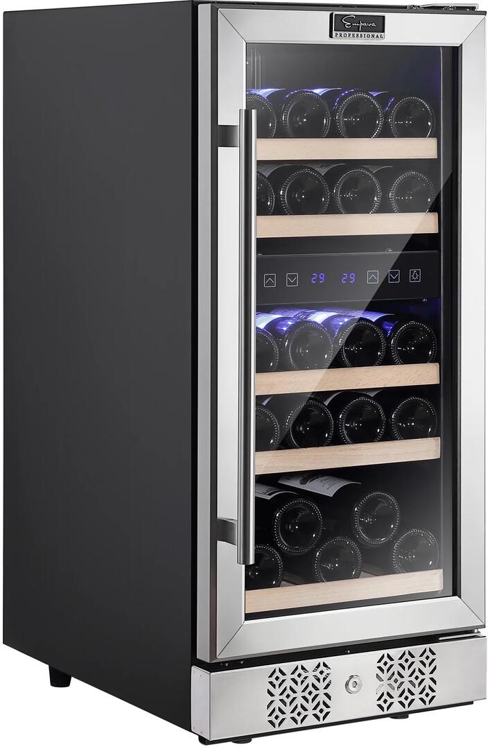 Empava EMPVWC02D 15 Inch Stainless Steel Wine Cooler