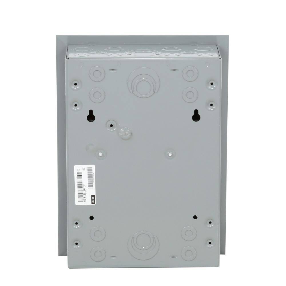 Square D Homeline 100 Amp 6-Space 12-Circuit Indoor Flush Mount Main Lug Load Center with Cover No Door(HOM612L100FCP) HOM612L100FCP