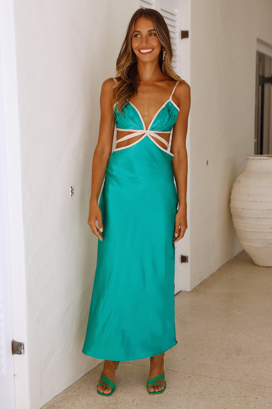 Imaginary Nights Maxi Dress Green