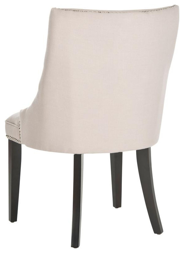 Brad 20  x27 x27h Side Chair Set of 2 Silver Nail Heads Taupe   Transitional   Dining Chairs   by Virgil Stanis Design  Houzz