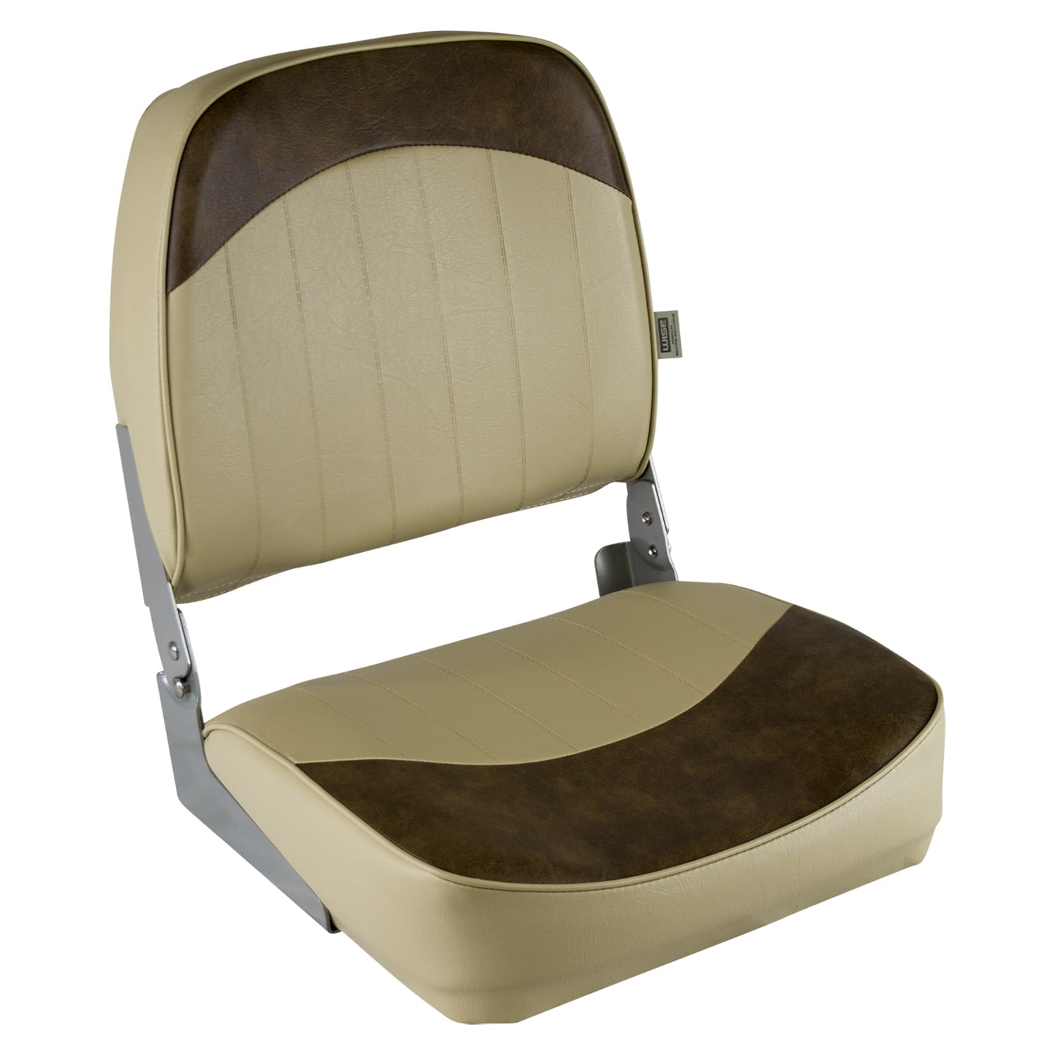 Wise 8WD734PLS-662 Low Back Boat Seat， Sand / Brown