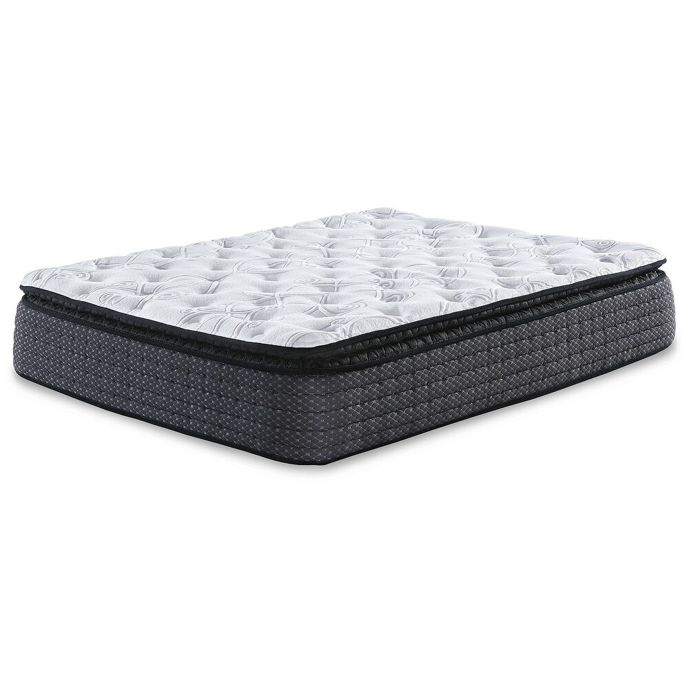 Signature Design by Ashley Limited Edition Pillowtop Black/White 2 Piece Mattress Package