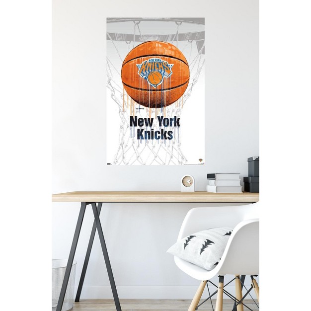 Trends International Nba New York Knicks Drip Basketball 21 Unframed Wall Poster Prints