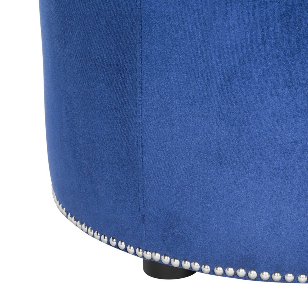 Gina Ottoman  Royal Blue/Black   Contemporary   Footstools And Ottomans   by Rustic Home Furniture Deco  Houzz