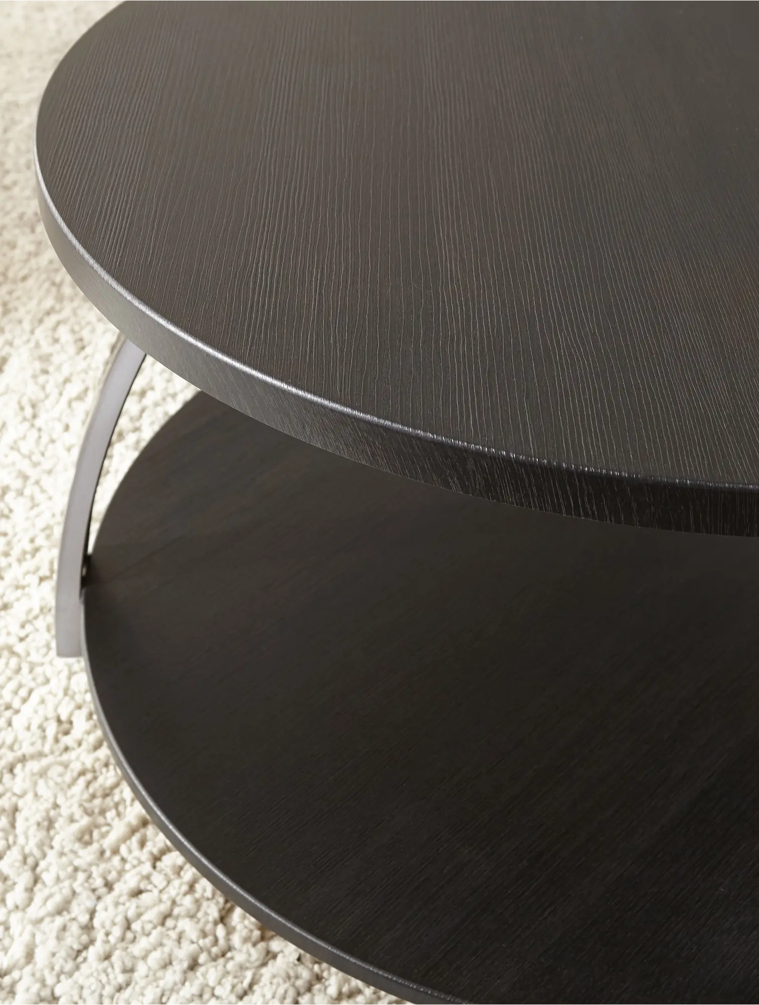 Coham Contemporary Black Coffee Table