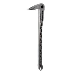 Stiletto 15 oz. TiBone 3 Milled Face with Curved Handle and Titanium Trim and 12 in. Titanium Clawbar Nail Puller with Dimpler TB3MC-TICLW12