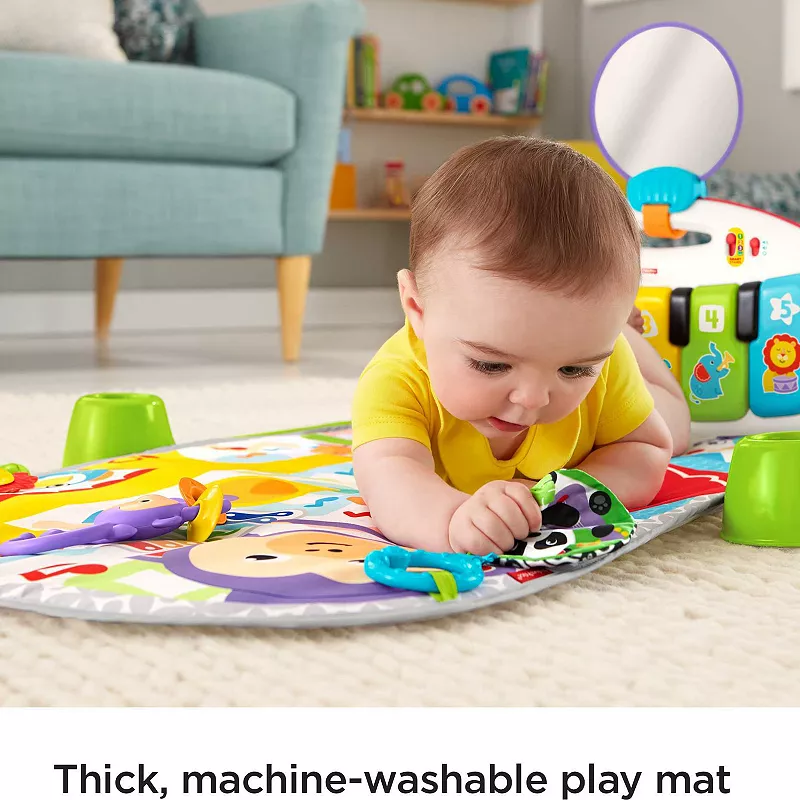 Fisher-Price Deluxe Kick and Play Piano Gym Musical Baby Toy