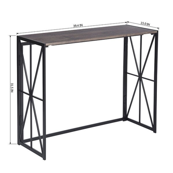 Modern Farmhouse Metal X Entry Table Console Table