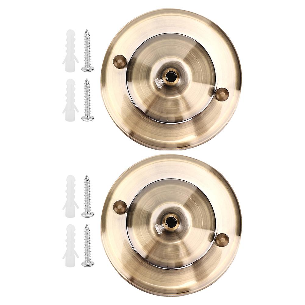 2pcs Iron Ceiling Light Canopy Hook Chandelier Plate Holder Decoration Diy Fitting Accessorybronze