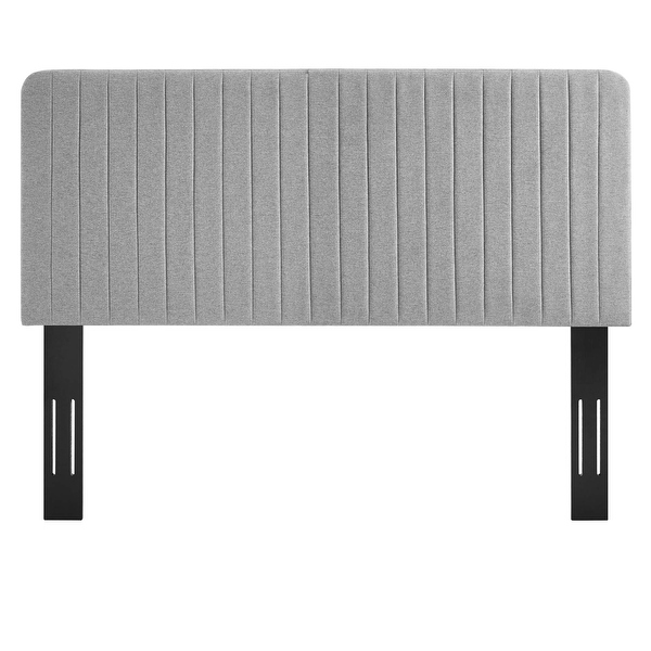 Milenna Channel Tufted Upholstered Fabric Full/Queen Headboard - - 33939531