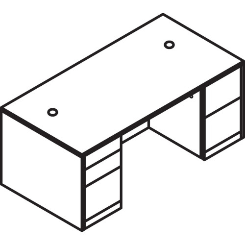 HON 10500 Series Sterling Ash Laminate Desking (105890LS1)