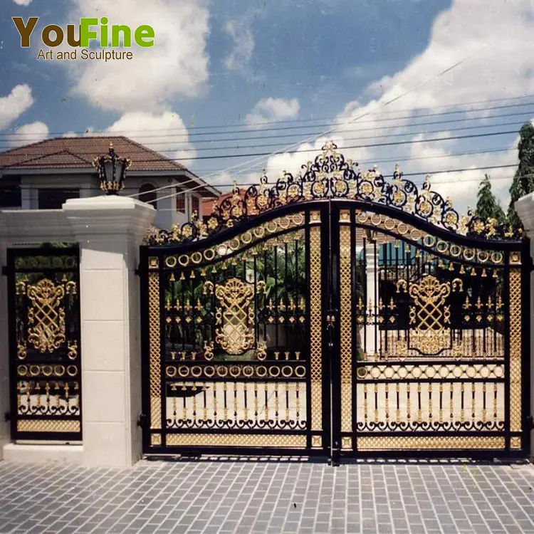 Modern Customized House Wought Iron Gate Grill Designs