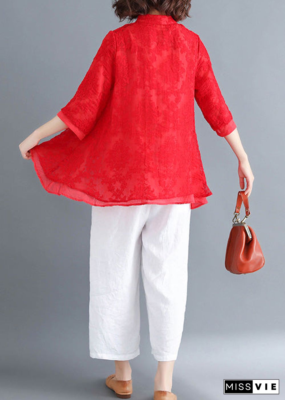 Style white lace top silhouette Women Button Down Dresses Summer blouse