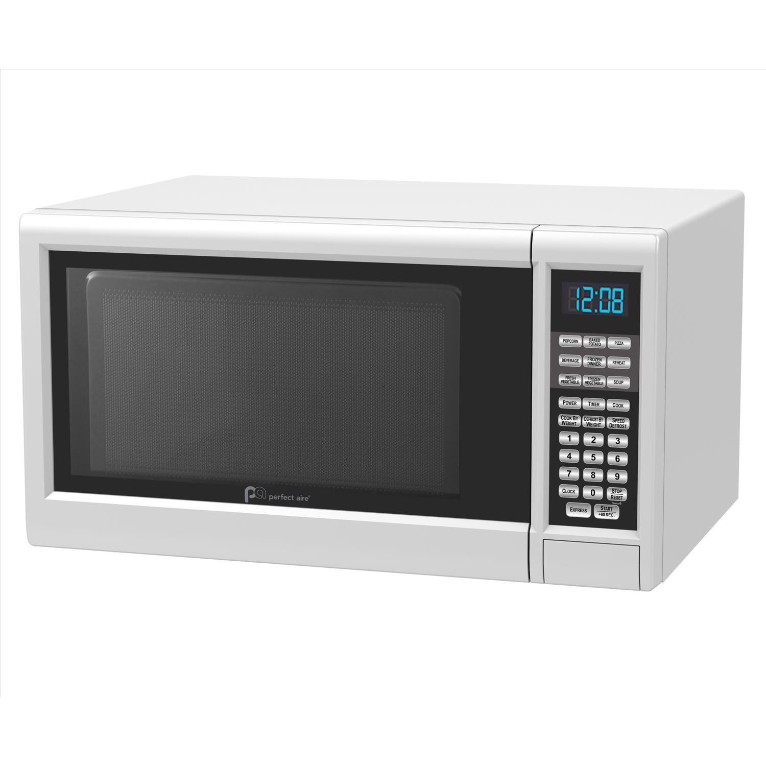 Perfect Aire 1.3 cu ft White Microwave 1000 W