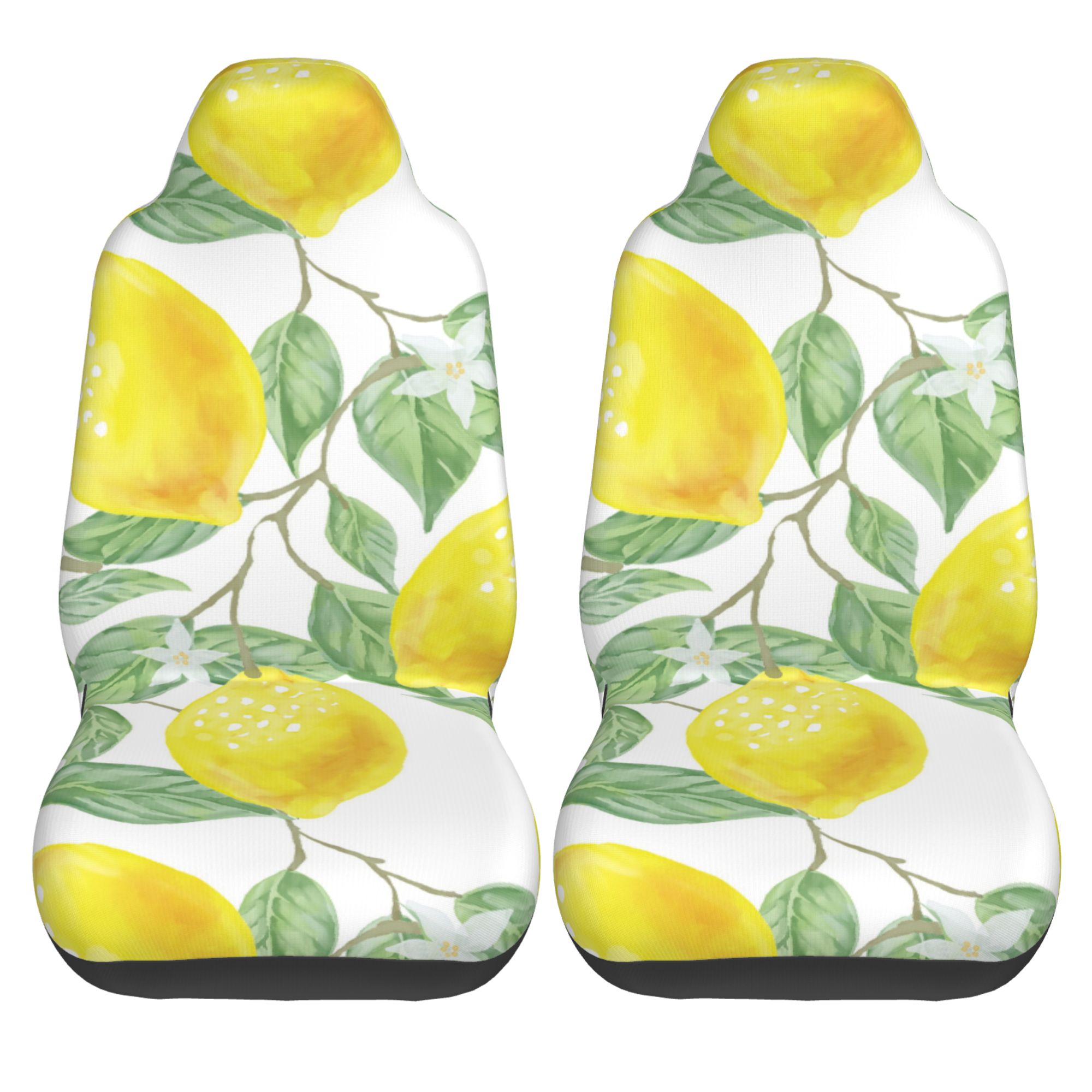 ZICANCN Car Seat Cover Lemon Watercolor Car Front Seat Covers Protectors ， Automotive Seat Covers for Cars Trucks Suv