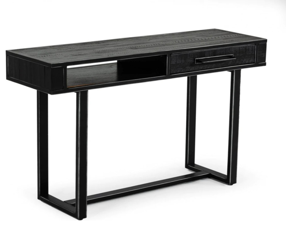 Boyd Modern Black Acacia Console Table   Transitional   Console Tables   by V.S.D Furniture  Houzz