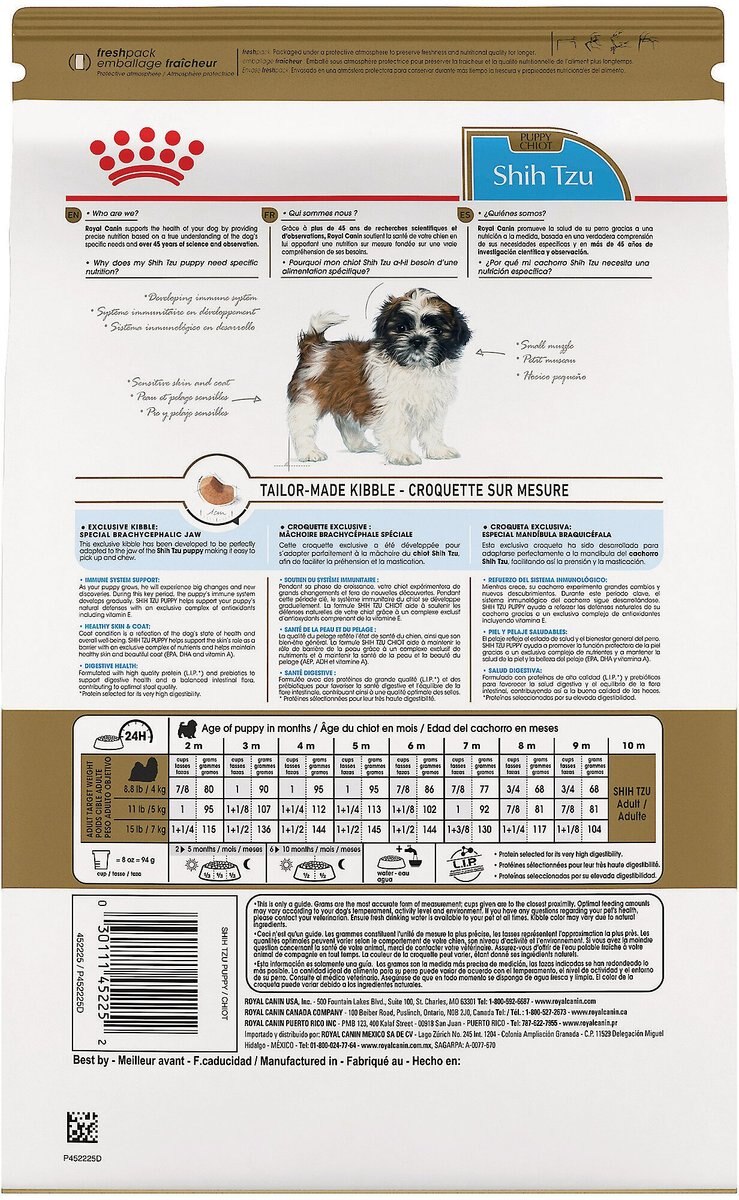 Royal Canin Breed Health Nutrition Shih Tzu Puppy Dry Dog Food