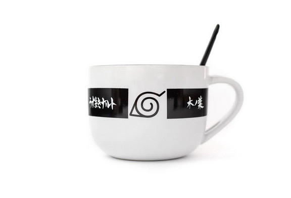 Naruto 20oz Ceramic Soup Mug with Spoon