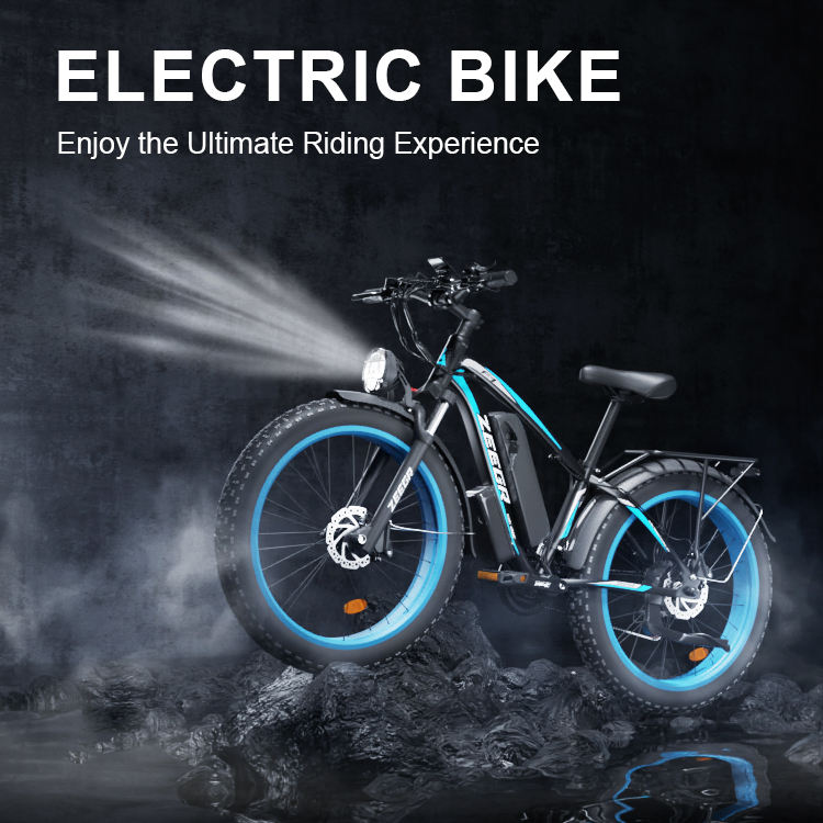 China 26 Inch 48V 1000W Fat Tyre Cycle E Bike Adult Electric Fat Bike Bicycle Mountain Electric Bike