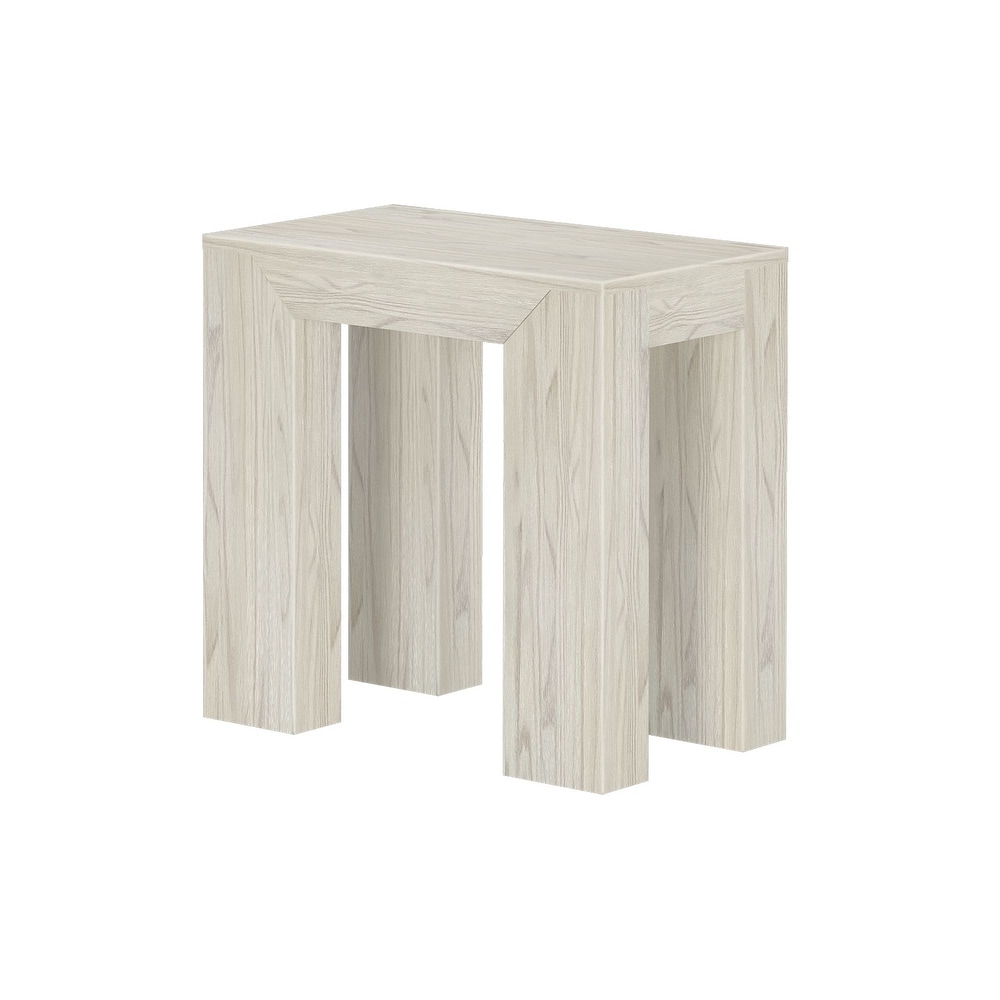 Plank and Beam Modern Rectangular Side Table   25