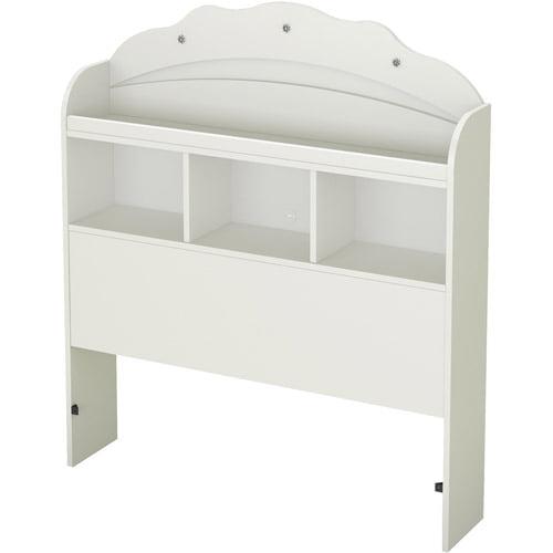 South Shore Tiara Twin 39-inch Bookcase Headboard， White