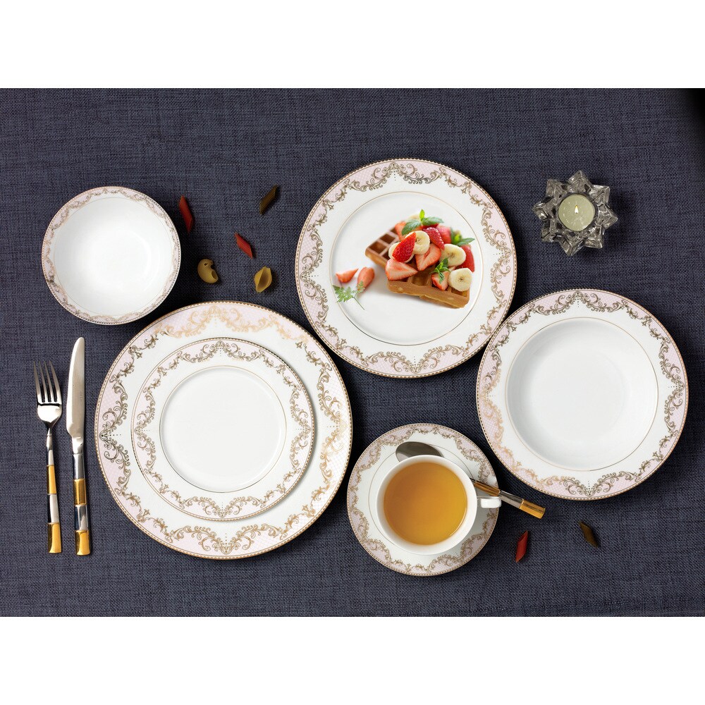 57 piece Bone China Dinnerware Set   Beauty