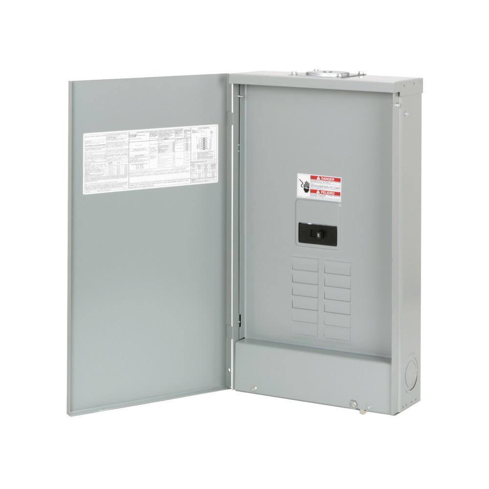 Eaton 200 Amp 16-Circuit Outdoor Main Breaker Plug-On Neutral Load Center with Flush Cover BRP08B200RF