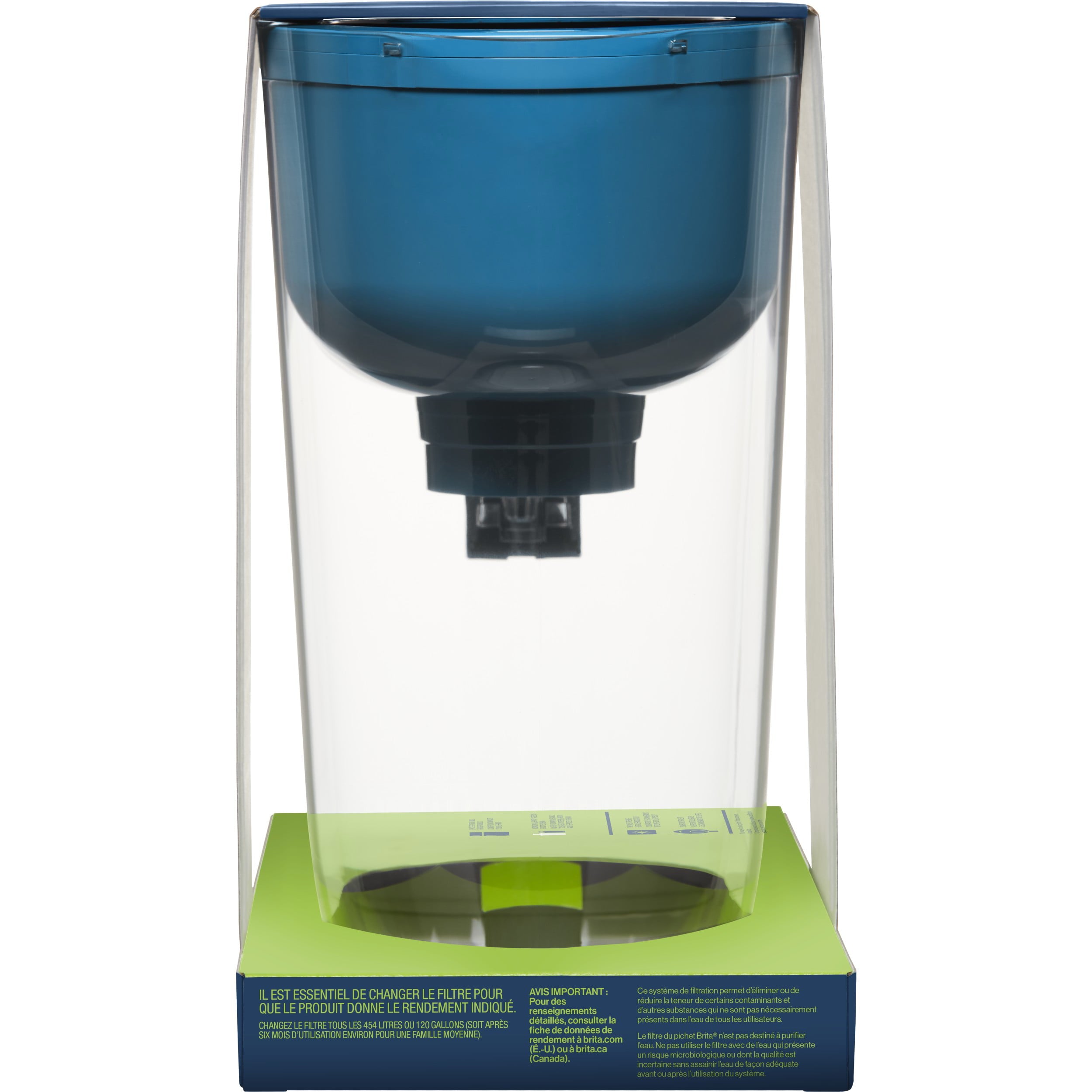 Brita Large 10 Cup Water Filter Pitcher with 1 Brita Elite Filter， Made Without BPA， Huron， Teal