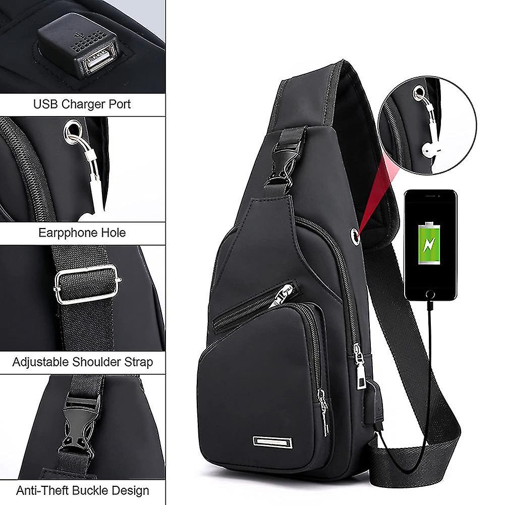 Sling Shoulder Bag Crossbody Bicycle Bag For Men Women Waterproof Hiking Daypack Multipurpose Cross