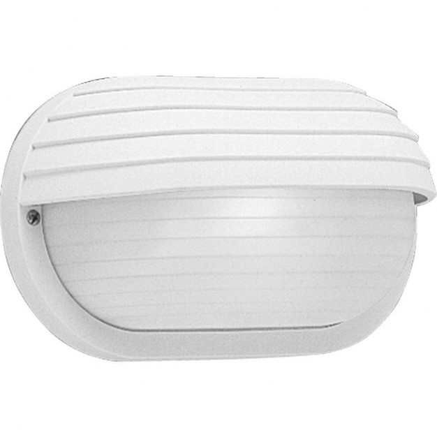 Progress Lighting Bulkhead Collection 1 light Wall ceiling Mount White Polycarbonate Shade