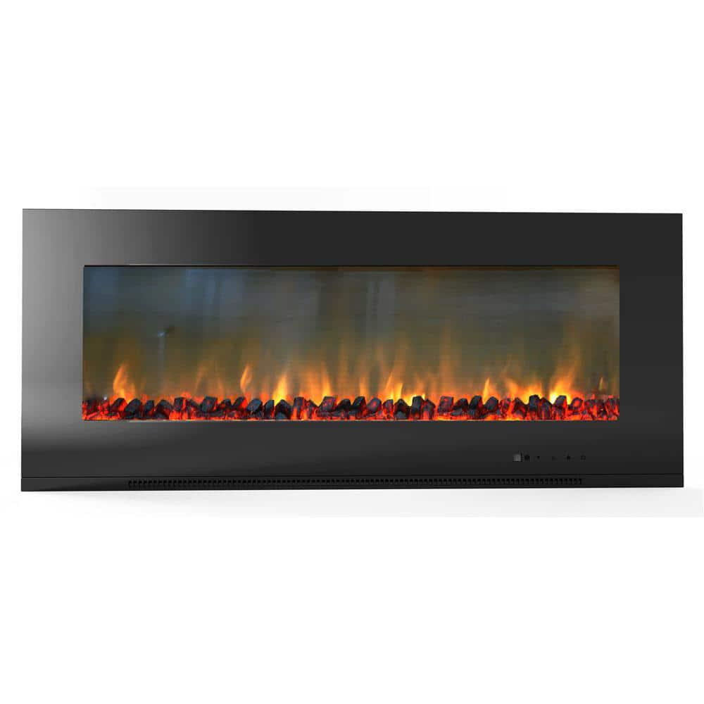 Cambridge Metropolitan 56 in WallMount Electic Fireplace in Black