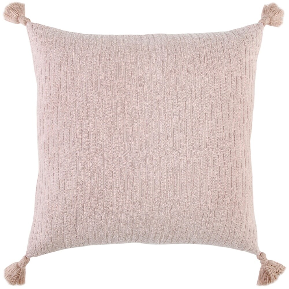 Solid With Tonal Abstract Cotton Pillow Cover