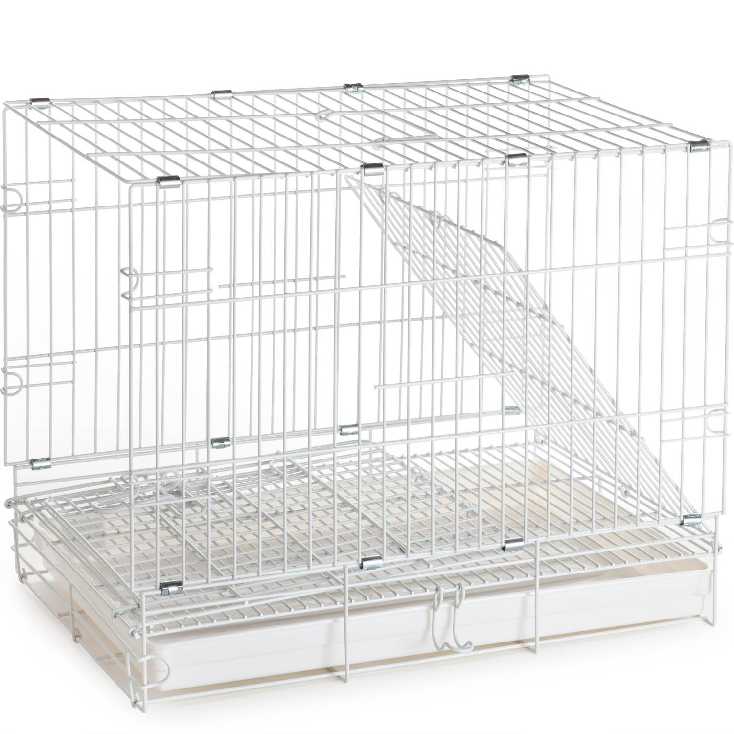 Pet Products Parrot Bird Travel Vet Carrier Cage， White