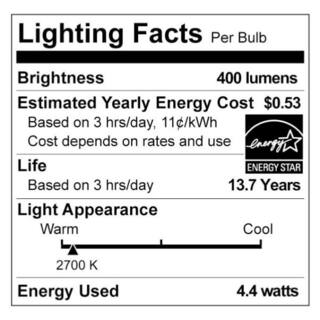 Philips 40-Watt Equivalent ST19 Clear Glass Dimmable E26 Vintage Edison LED Light Bulb Soft White 2700K (2-Pack) 564856