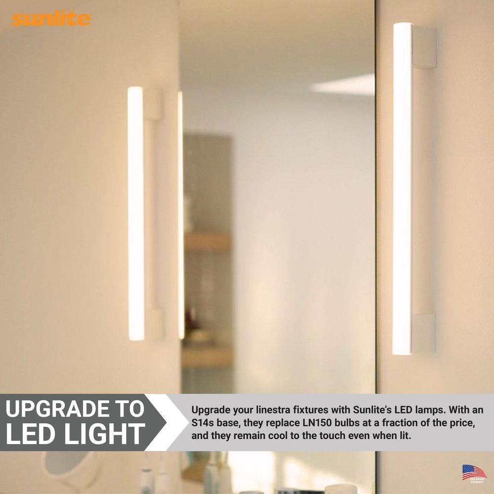 SUNSHINE LIGHTING 39-in. 150-Watt Equivalence Integrated LED Dimmable White Strip Light HD53155