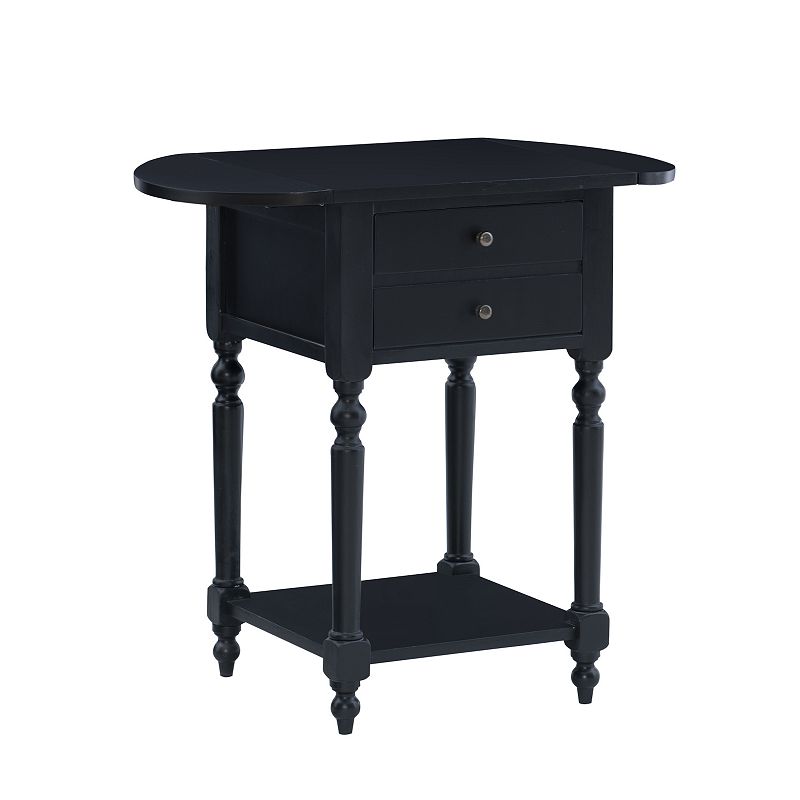 Linon Shiloh Drop-Leaf End Table