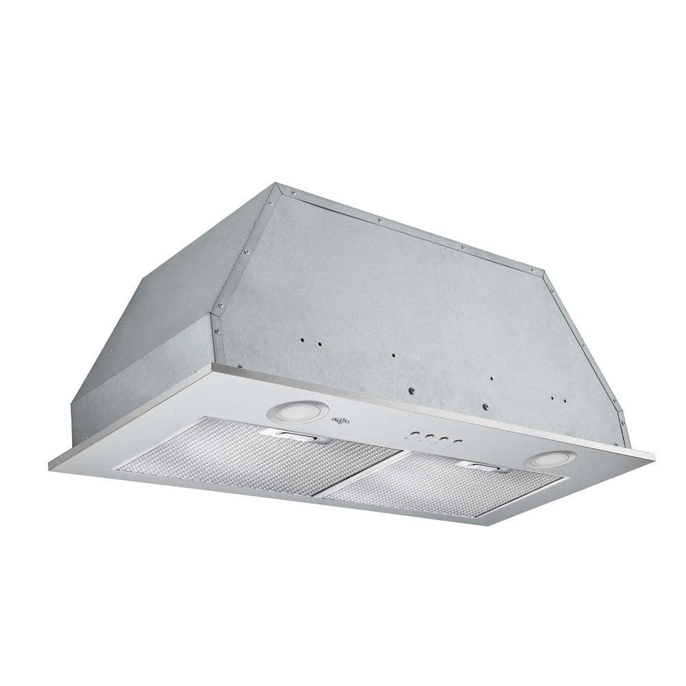 Ancona Inserta Elite 28 in Insert Range Hood with LED in Stainless Steel