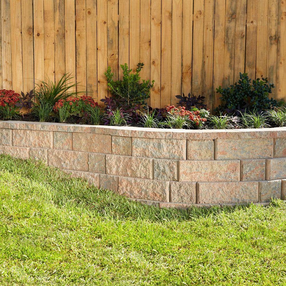 Pavestone RockWall Large 6 in. x 17.5 in. x 7 in. Palomino Concrete Retaining Wall Block (48 Pcs.  34.9 sq. ft.  Pallet) 79881