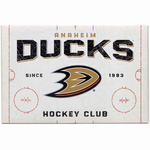 Nhl Anaheim Ducks Rink Canvas