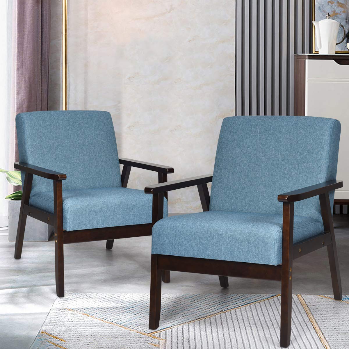 Mid-Century Modern Accent Chair for Living Room