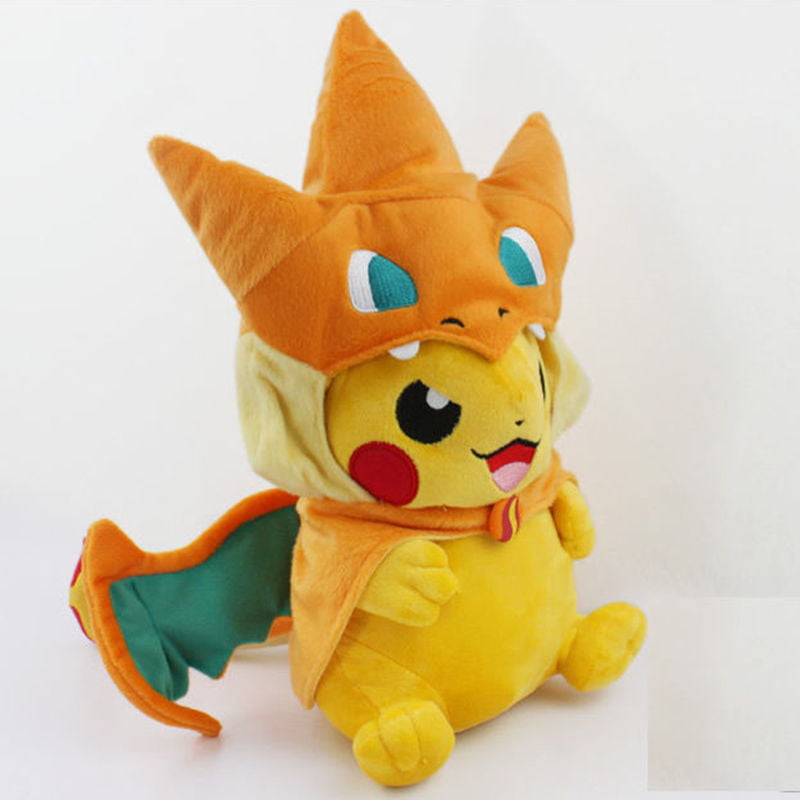 COUTEXYI Pokemon Pikachu Avec Charizard chapeau Peluche rembourré Animal Poupée 22.9cm