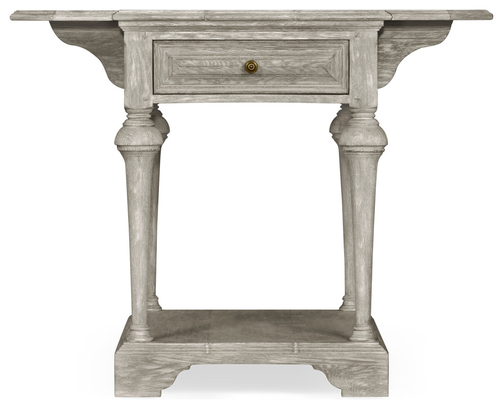 Elizabethan style greyed oak pembroke table   Farmhouse   Side Tables And End Tables   by Jonathan Charles Fine Furniture  Houzz