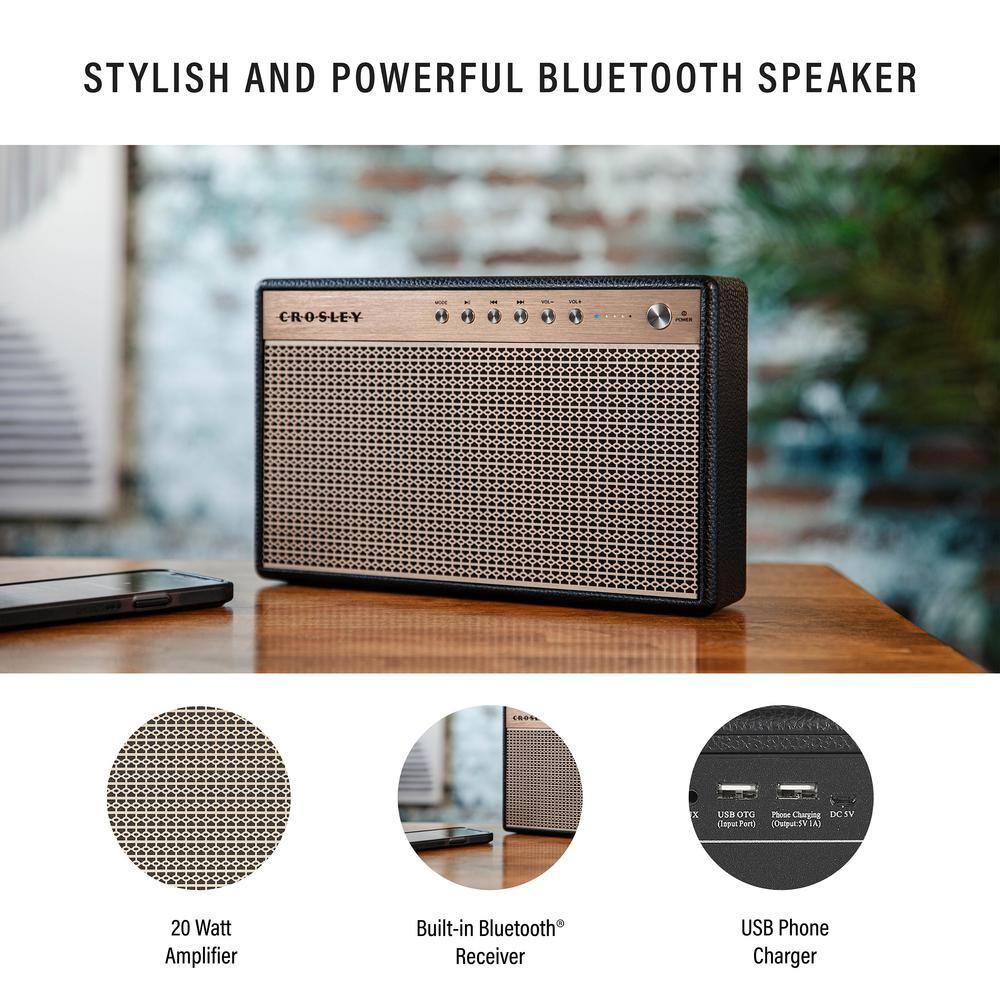 Crosley Montero Speaker in Black CR3112A-BK