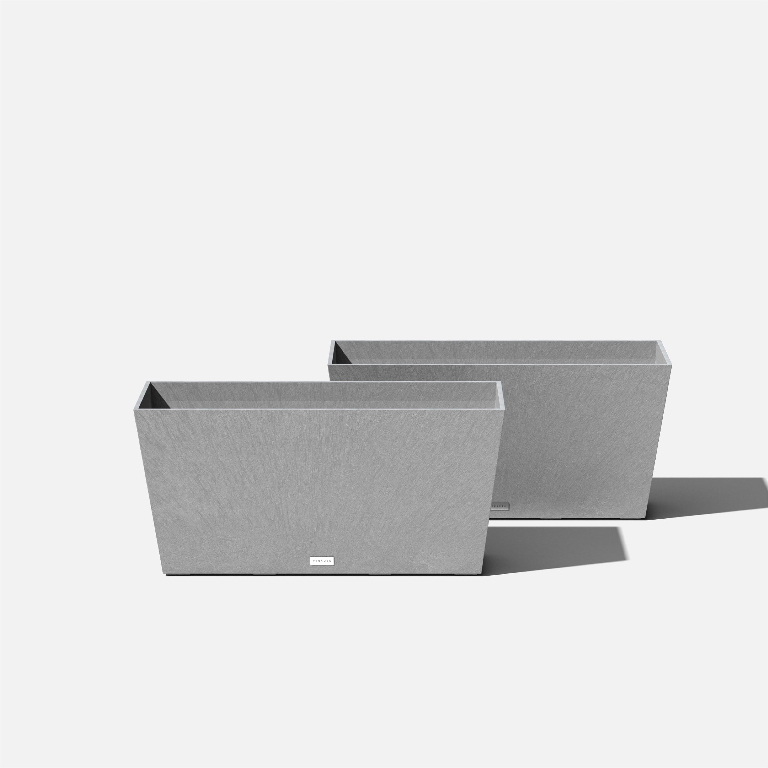 Veradek Pure Series Midori 31" Planter 2 Pack Grey