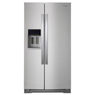 Whirlpool 28 cu. ft. Side by Side Refrigerator in Fingerprint Resistant Stainless Steel WRS588FIHZ