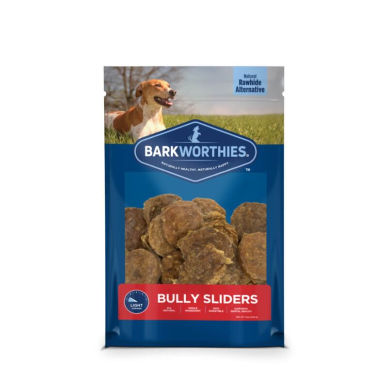 Barkworthies Bully Sliders Dog Treats - Pet Supermarket 8oz