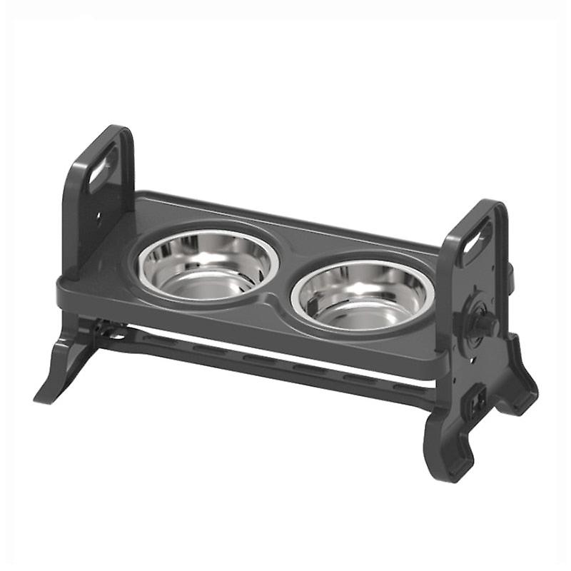 Elevated stainless steel dog bowl