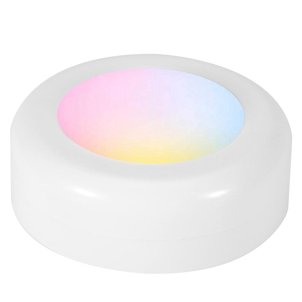 Wireless Led Puck Light Rgb 12 Colors Dimmable Night Hall Lamp